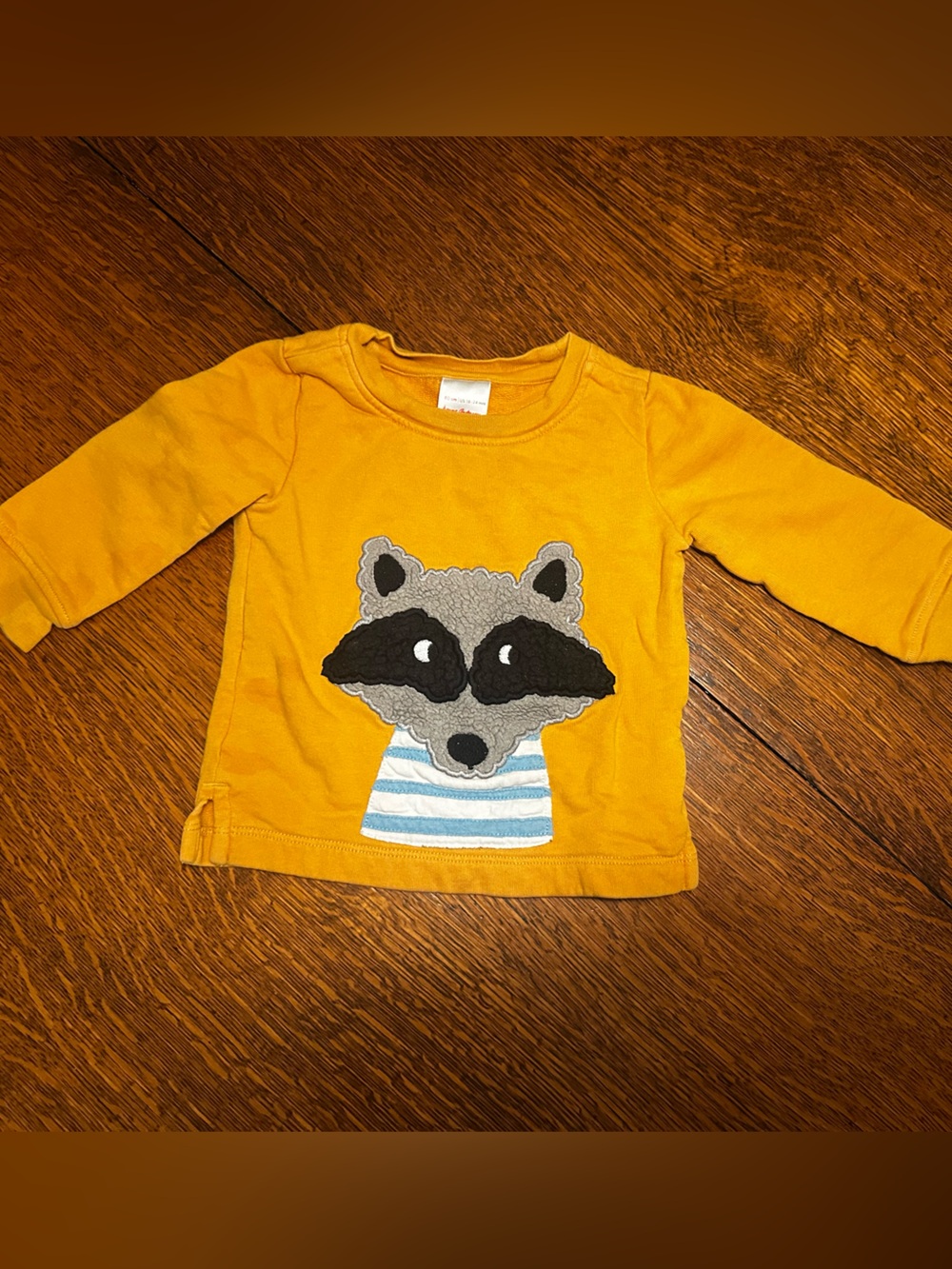 Hannah Andersson Raccoon Sweatshirt.